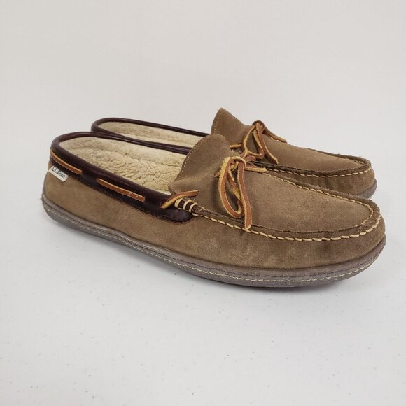 LL Bean Mens Wicked Good Leather Moccasins Size 11 Heritage Comfort Driving - Picture 1 of 13